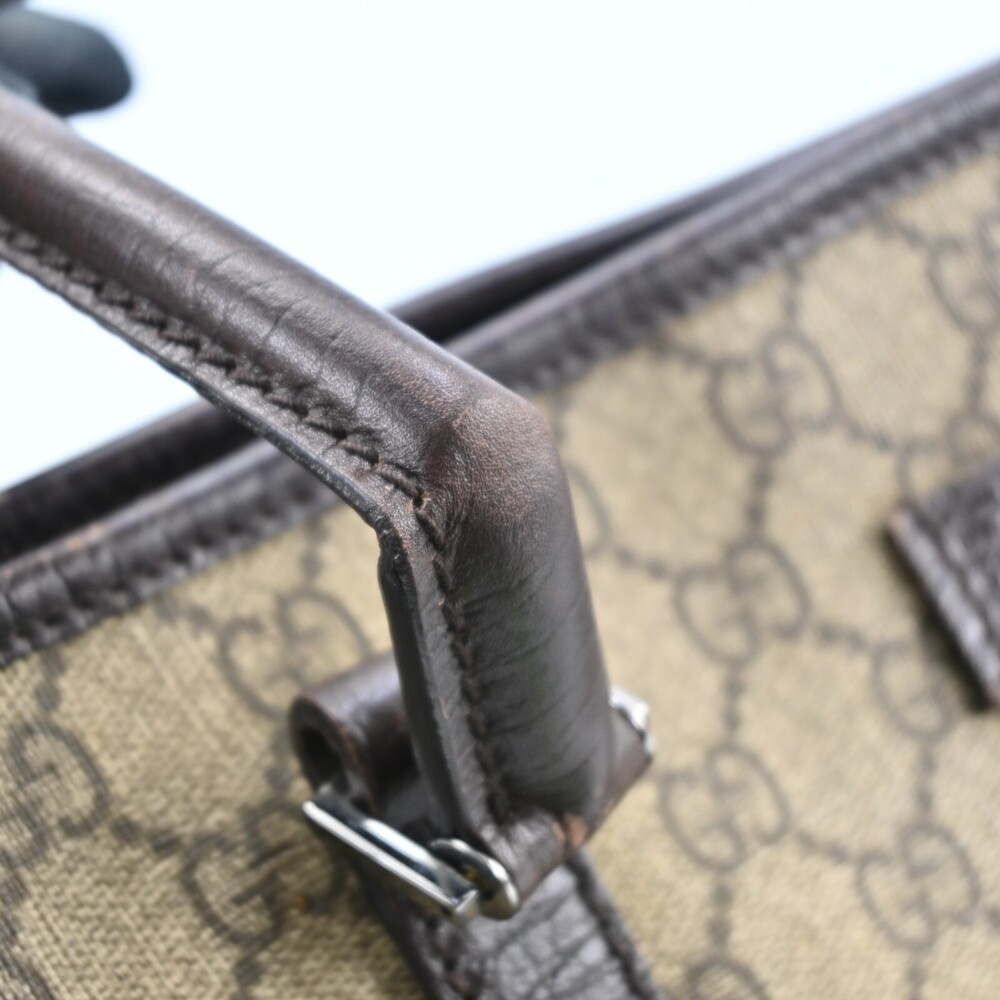 Auth Gucci Gg Supreme Tote Bag Pvc #196260G28B - Picture 7 of 15